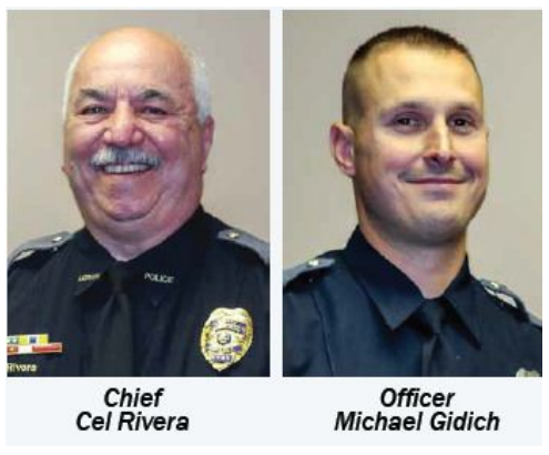 Chief Rivera and Officer Gidich | Lorain Police Department